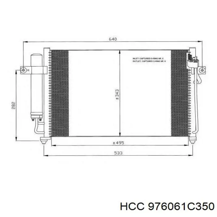 Радиатор кондиционера KTT110440 Thermotec