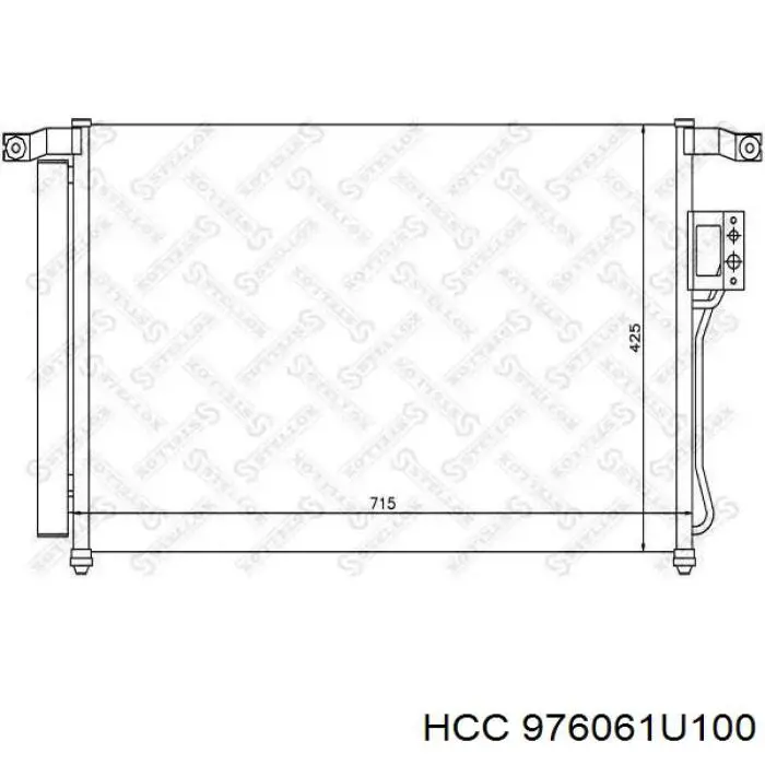 Купить 976061U100 HCC Радиатор системы охлаждения кондиционера