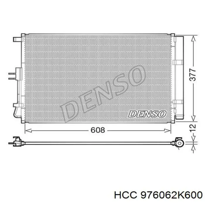 976062K600 HCC radiador de aparelho de ar condicionado