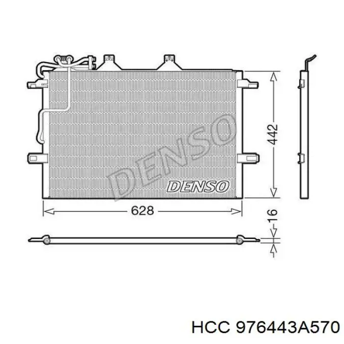 976443A570 HCC муфта (магнитная катушка компрессора кондиционера)