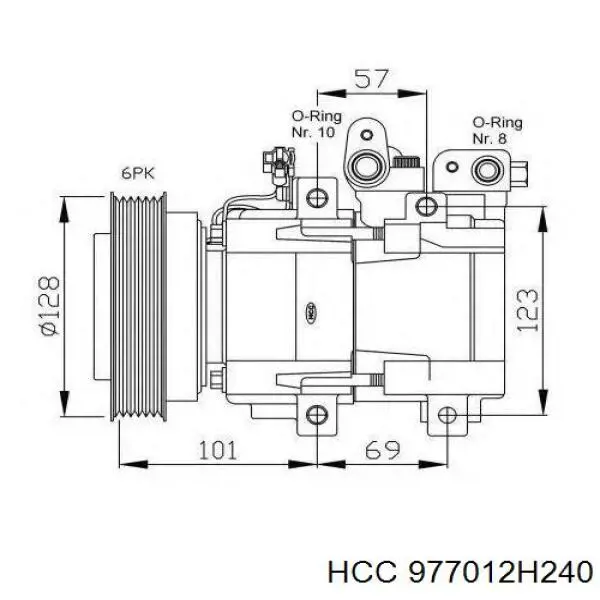 KTT090164 Thermotec Компрессор хладагента