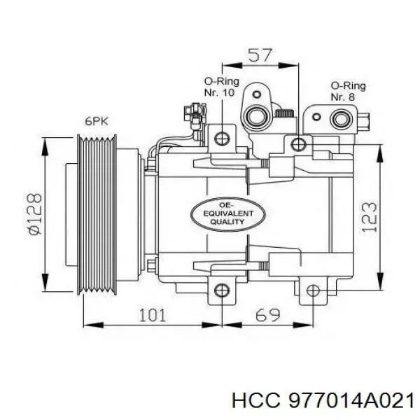 97701-4A021 HCC компрессор кондиционера
