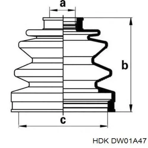 DW01A47 HDK Наружная граната