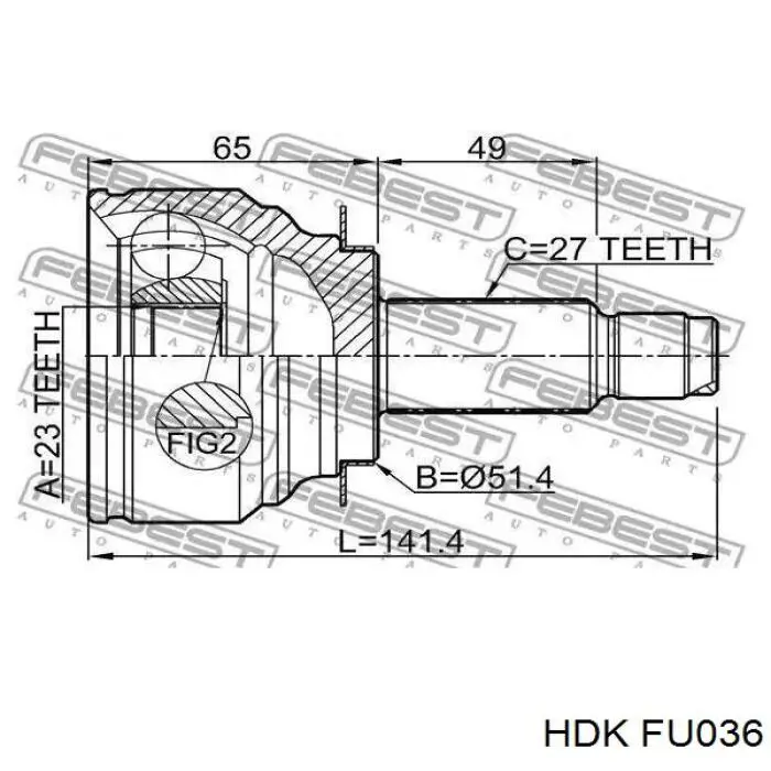  HDK FU036 цена, от 47.54 USD