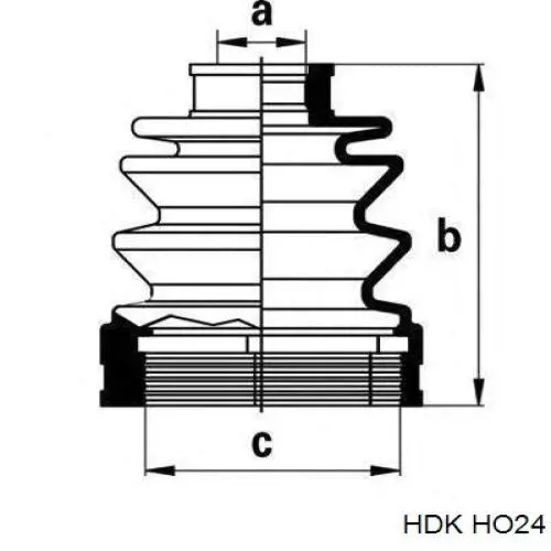 ШРУС наружный передний HO24 HDK