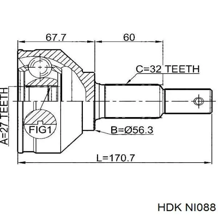 ШРУС наружный Pascal G11095PC