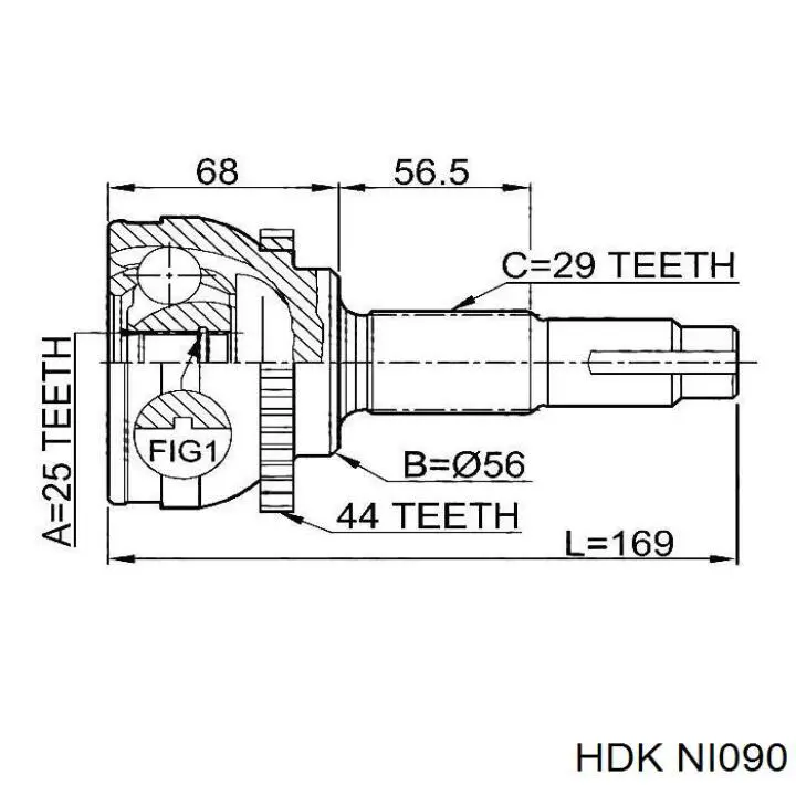 Граната колесная HDK NI090 цена, от 50.92 USD