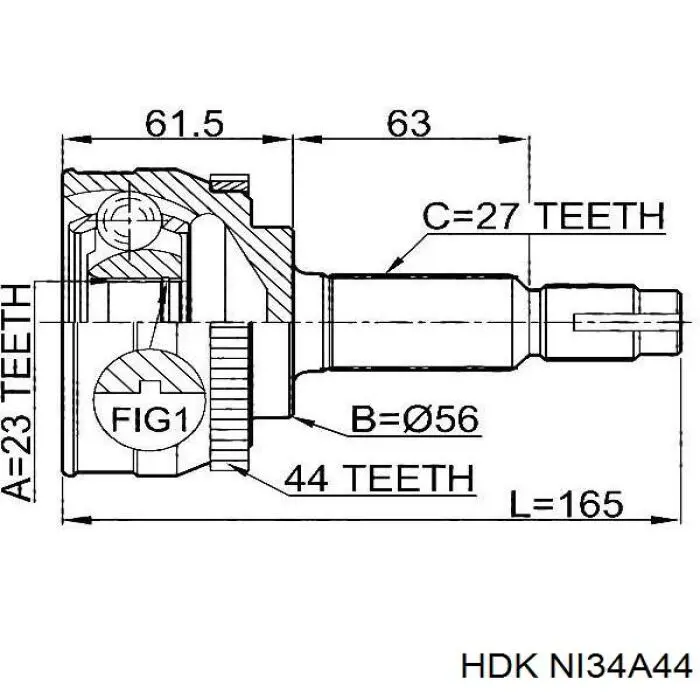 Граната колесная HDK NI34A44 цена, от 30.99 USD