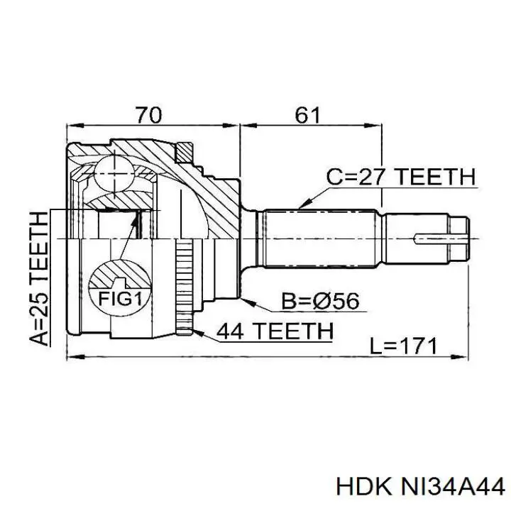 NI34A44 HDK Наружная граната