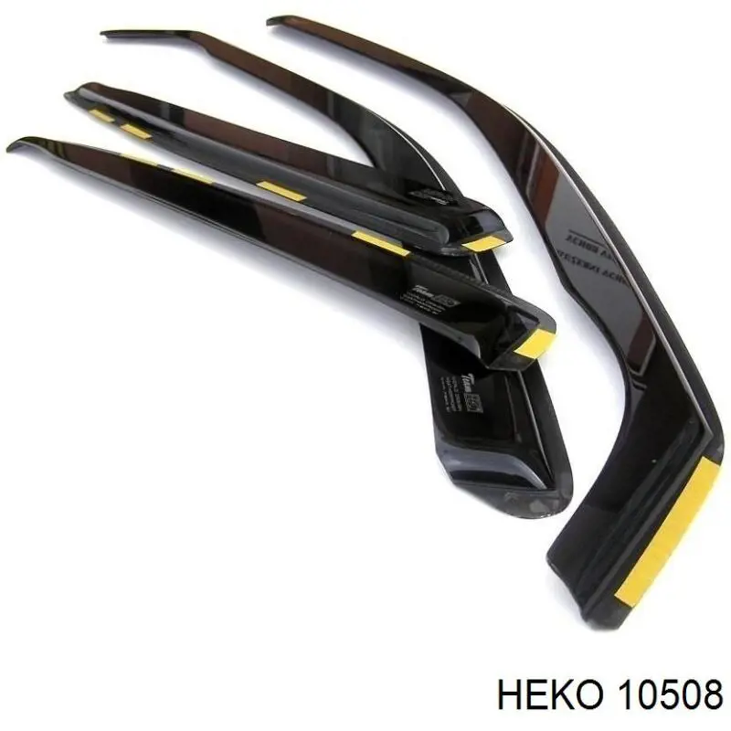 10508 Heko дефлектор окон на стекло двери, комплект 4 шт.