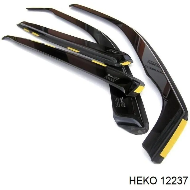 12237 Heko дефлектор окон на стекло двери, комплект 4 шт.
