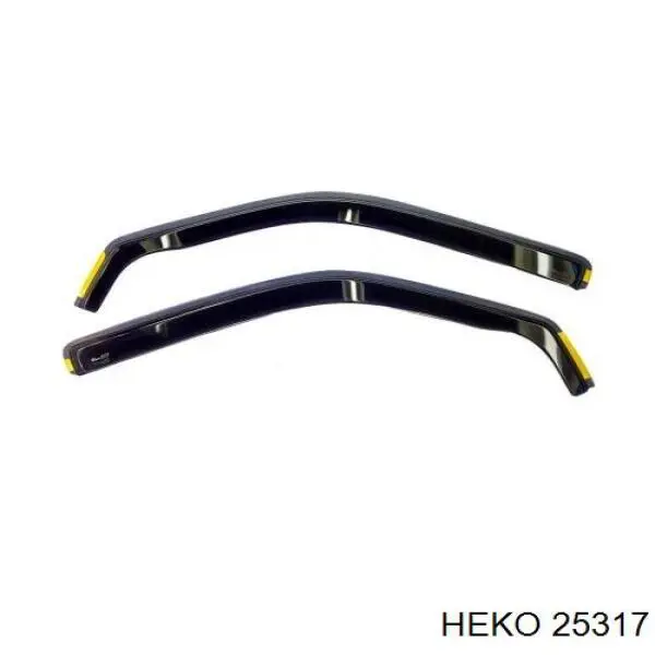 25317 Heko дефлектор окон на стекло двери, комплект 4 шт.