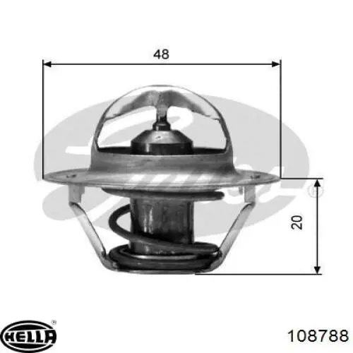 Купить TH141087 Vernet Автомобильный термостат