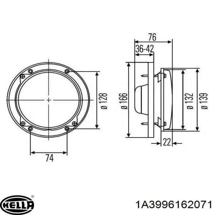  1A3996162071 HELLA