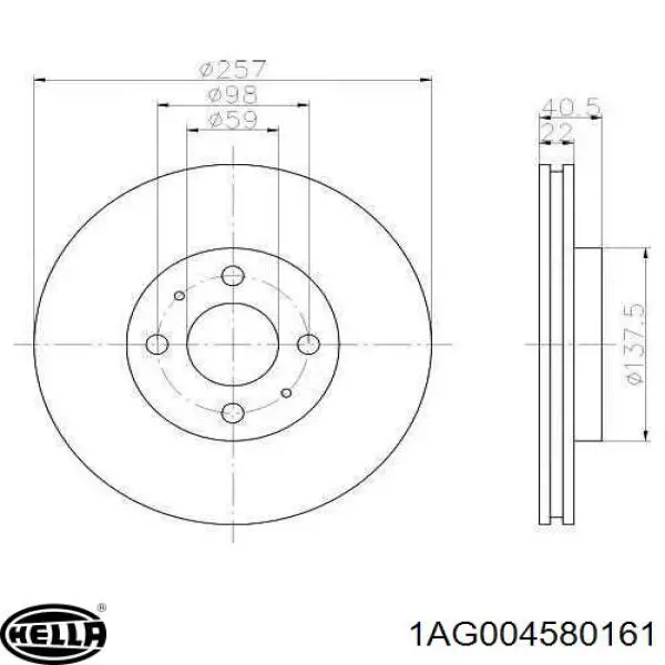 Правая фара 811941030H VAG