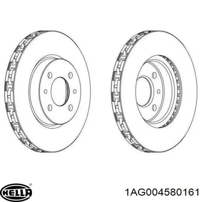 1AG004580161 HELLA Фара передняя правая