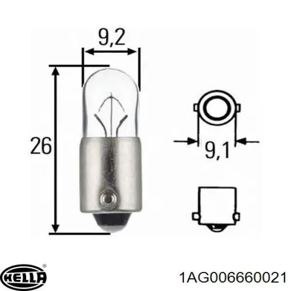 Фара правая HELLA 1AG007660021