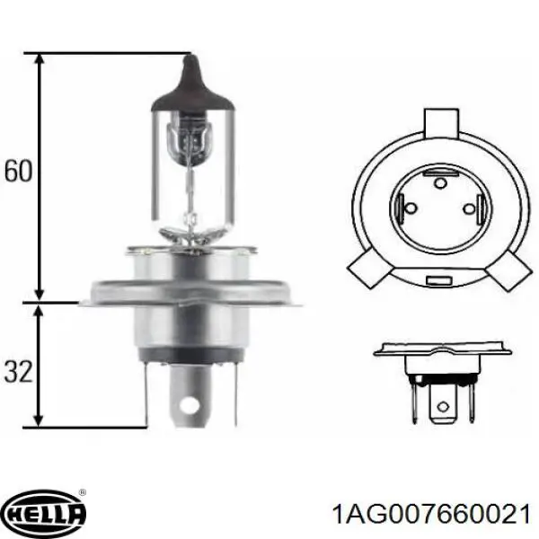 Правая блок фара HELLA 1AG007660021 цена, от 106.97 USD