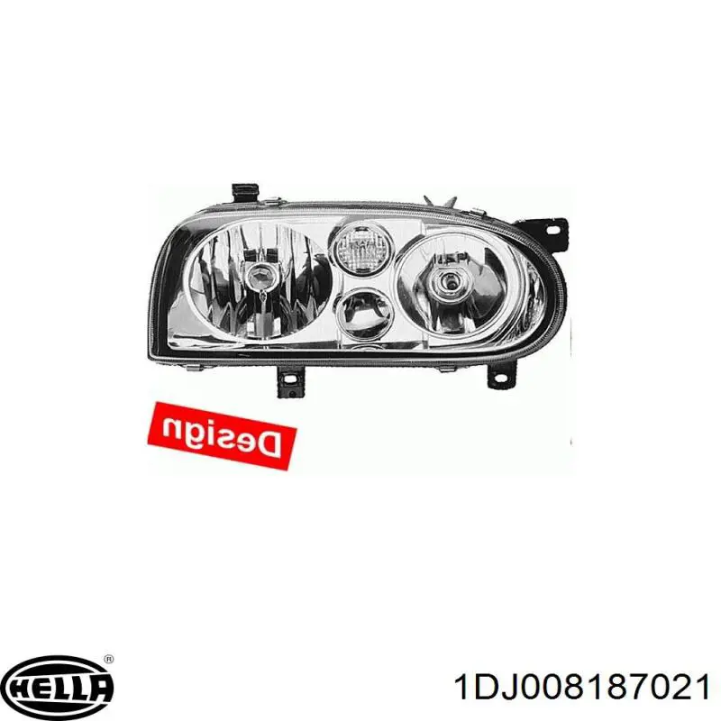 1DJ008187021 HELLA Фара передняя правая