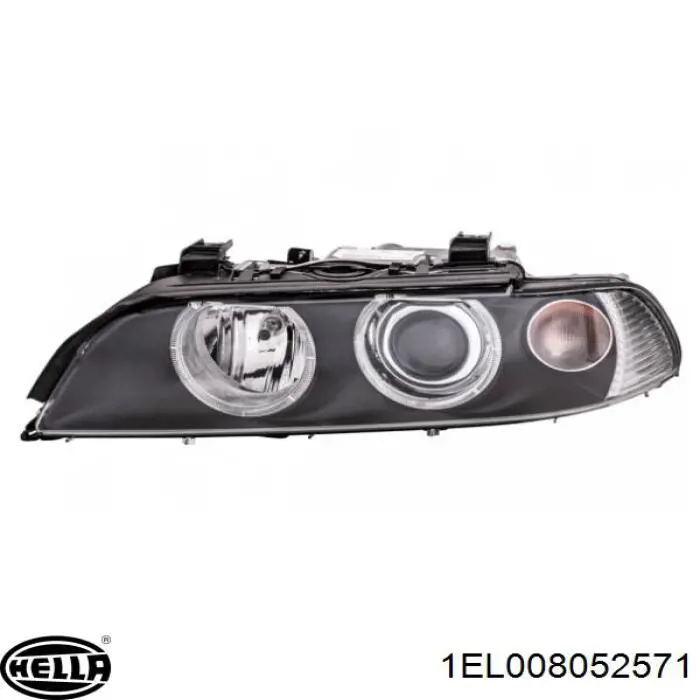 Левая фара 1EL008052571 HELLA