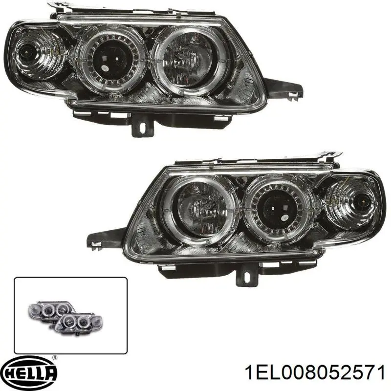 Купить 1EL008052571 HELLA Фара левая передняя