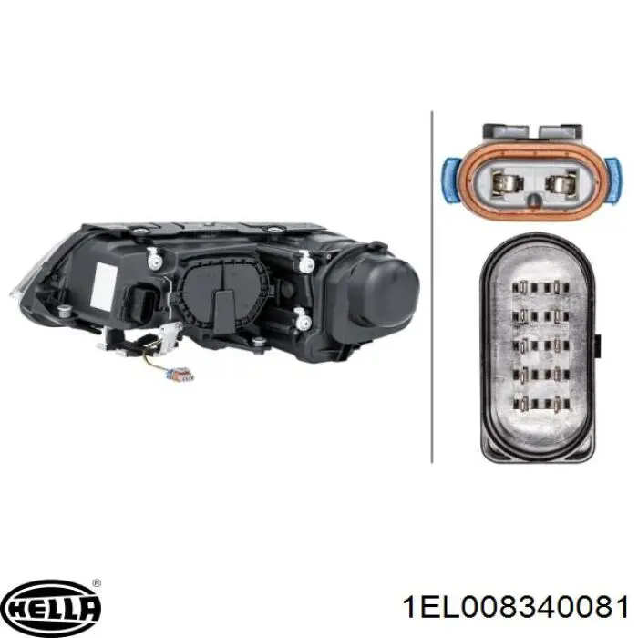 Купить 1EL008340081 HELLA Фара основная правая