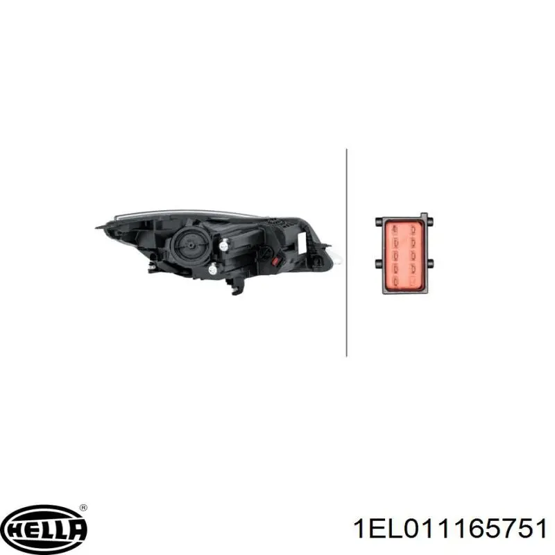 Фара левая Opel 1216810 цена, от 713.09 USD