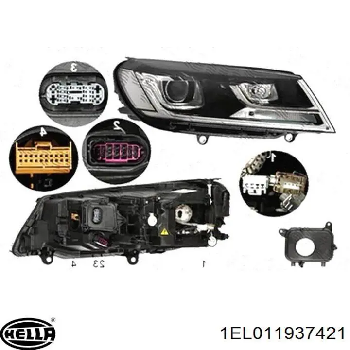 Правая блок фара Signeda ZVW111245R цена, от 921.02 USD