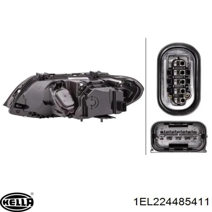 Левая фара 2052091H Polcar