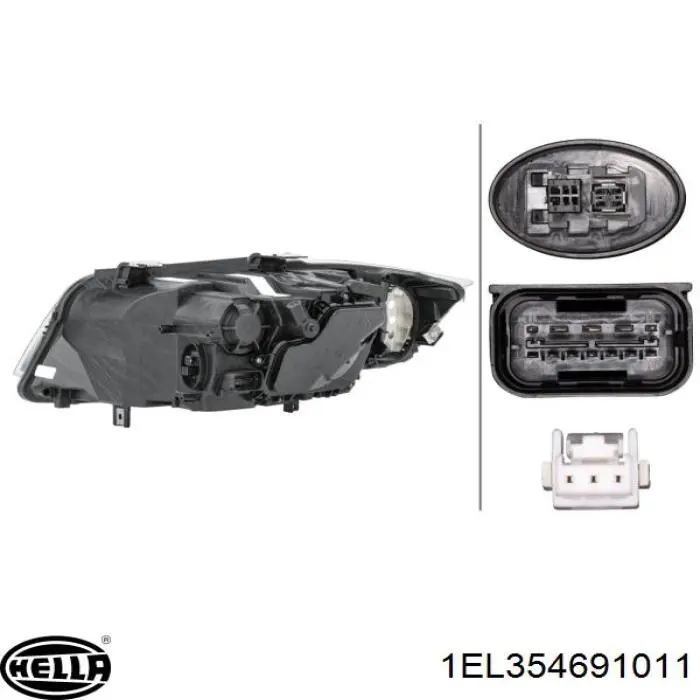 Левая фара ZBM111154L Signeda