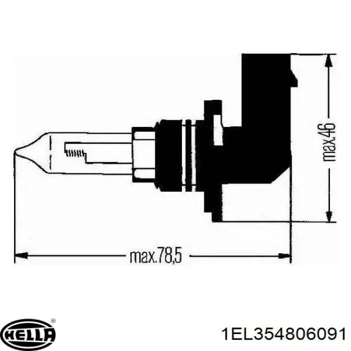 Купить 1EL354806091 HELLA Фара левая передняя