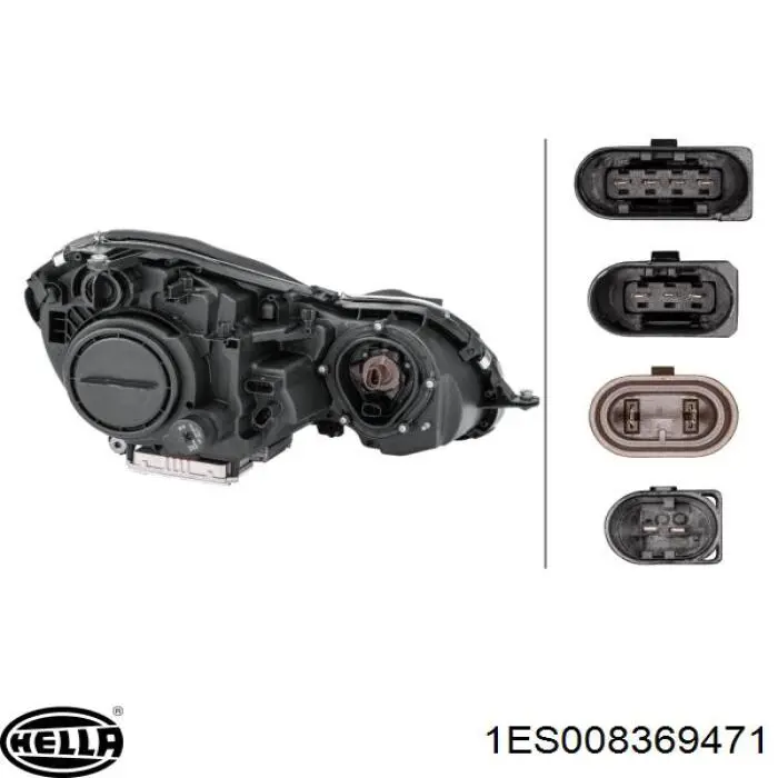 Купить 1ES008369471 HELLA Фара левая передняя