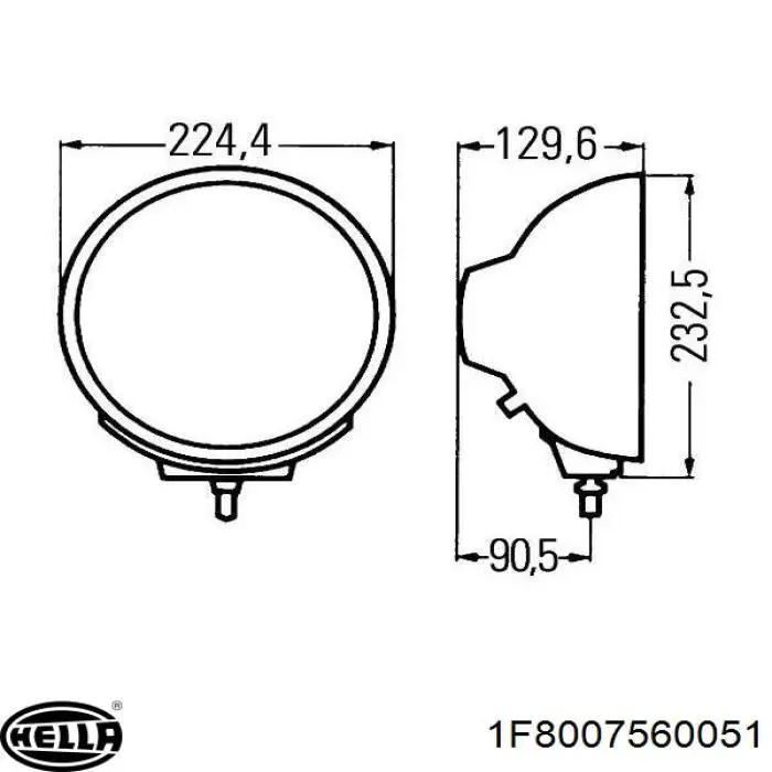 Купить 1F8007560051 HELLA 