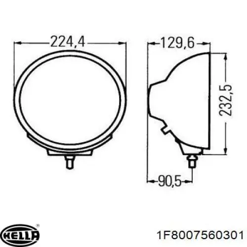  HELLA 1F8007560301 цена, от 183.44 USD