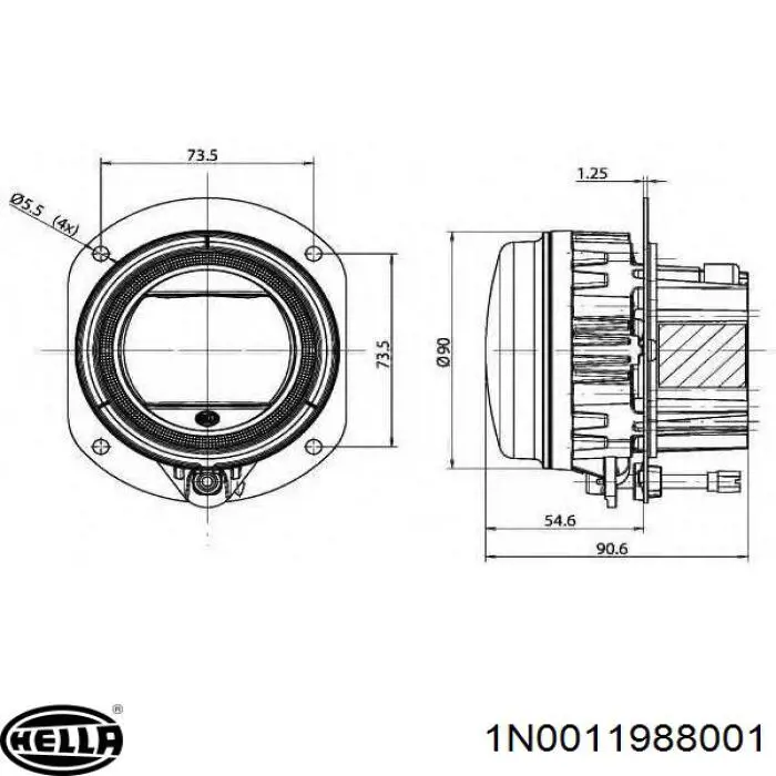  1N0011988001 HELLA