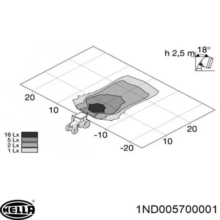Противотуманки 1ND005700001 HELLA