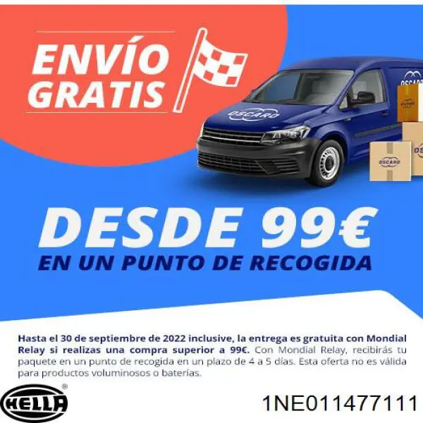 Фара противотуманная левая 69C129H Polcar