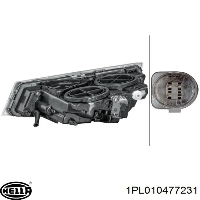 Левая противотуманная фара Giant 131VT16232AL