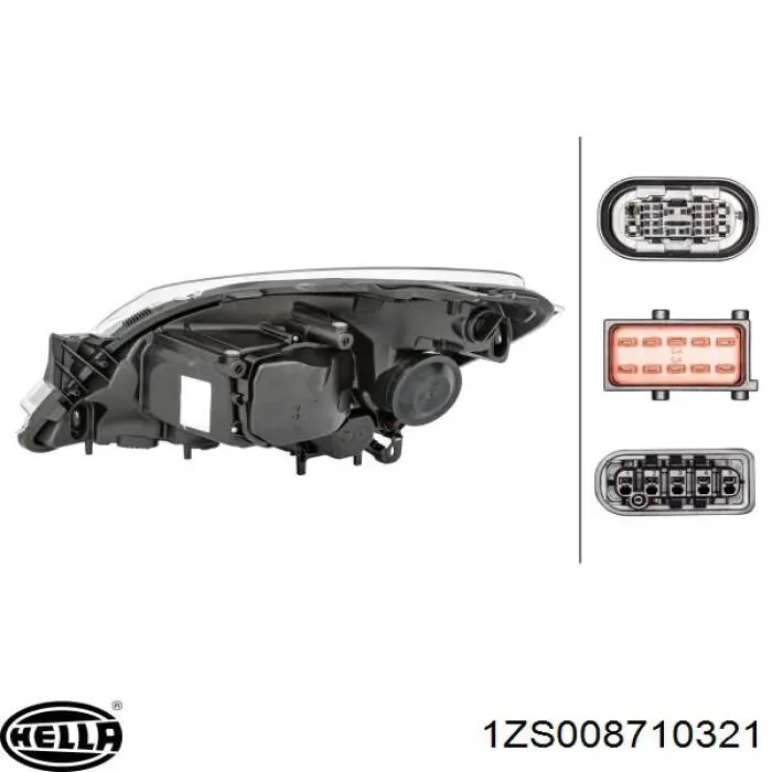 Правая блок фара Opel 1216666 цена, от 725.57 USD