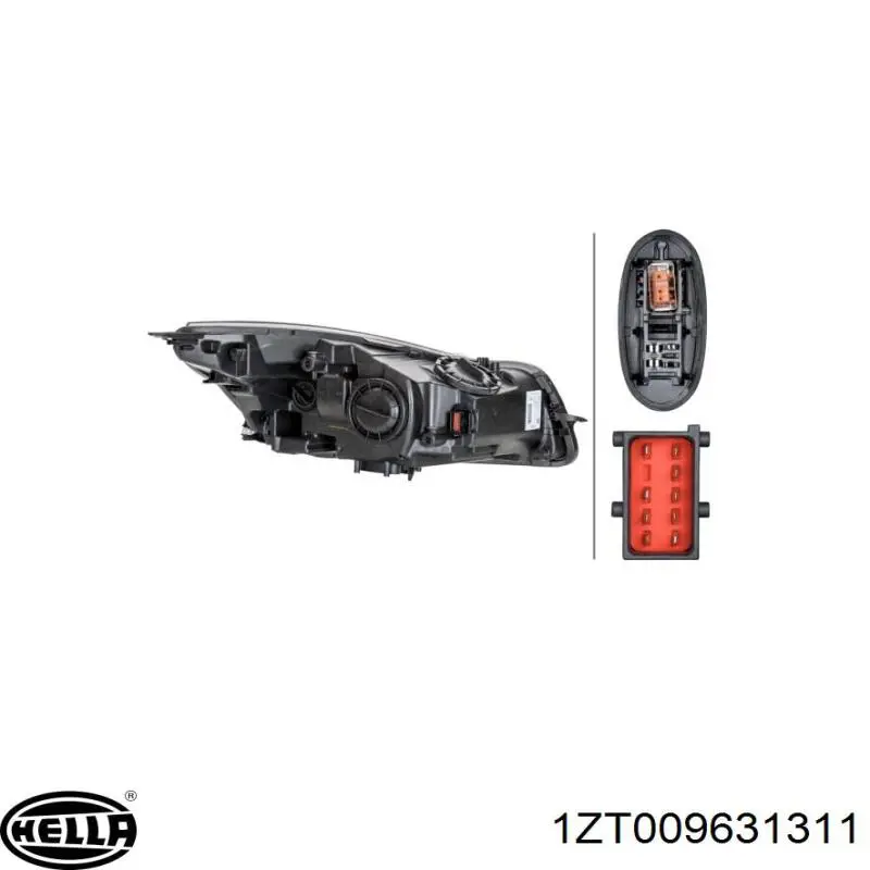 Левая фара 5520091H Polcar