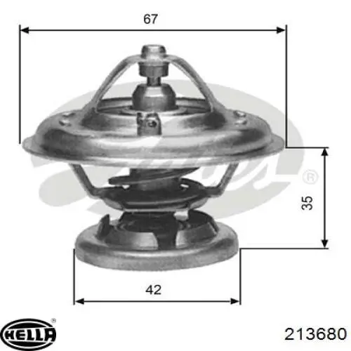 Термостат 213680 HELLA