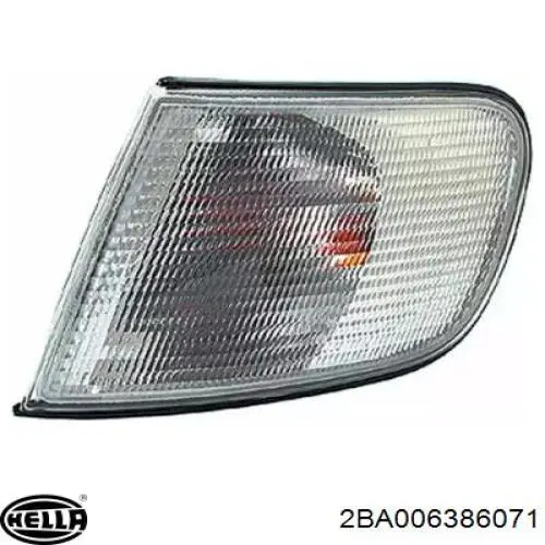 Поворотник левый 2BA006386071 HELLA