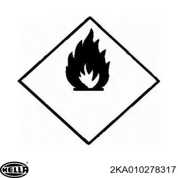 Фонарь подсветки номерного знака 2KA010278317 HELLA