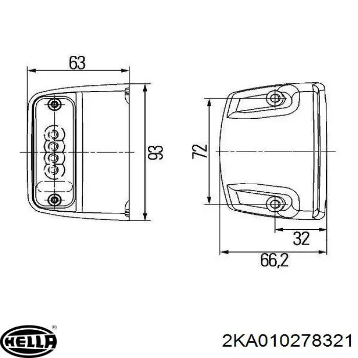 HELLA 2KA010278321 цена, от 35.59 USD