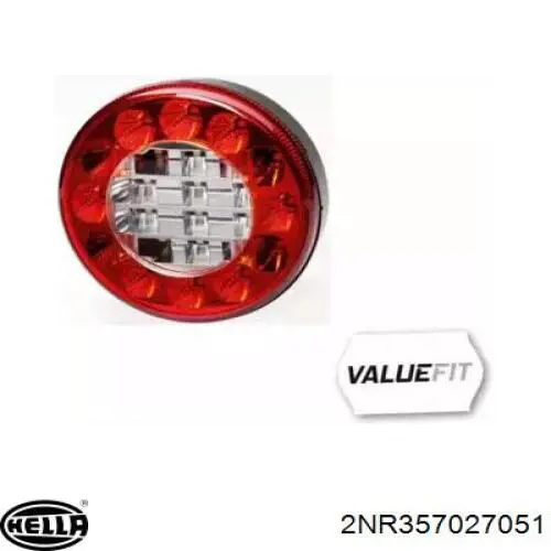 Фонарь задний правый HELLA 2NR357027051 цена, от 42.91 USD