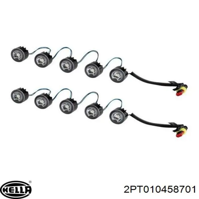 Фары дневного хода ДХО, универсальный комплект HELLA 2PT010458701 цена, от 298.95 USD