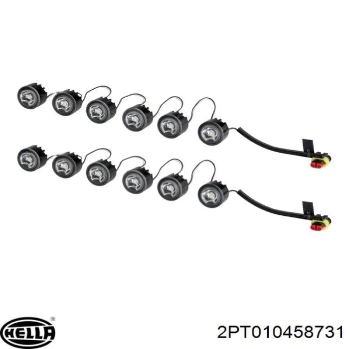2PT010458731 HELLA Фары дневного хода ДХО, универсальный комплект