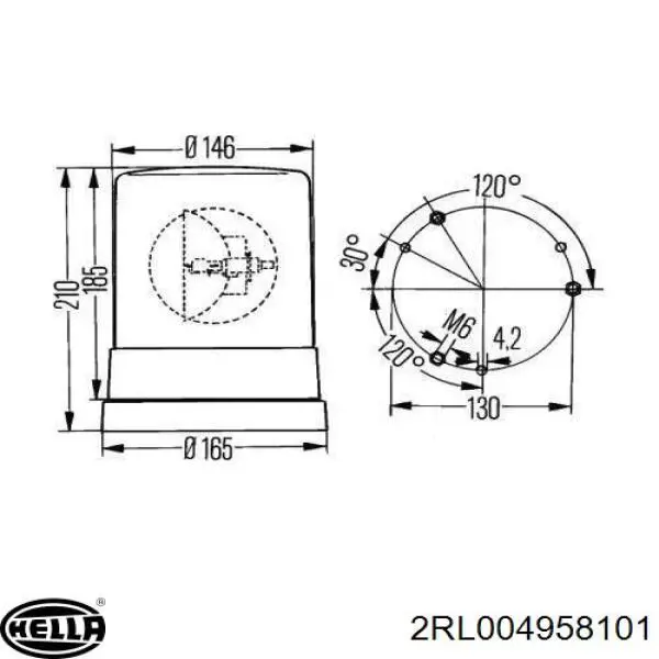 A0008206858 Mercedes Проблесковый маяк