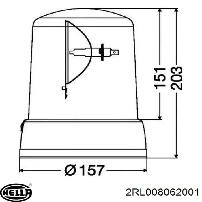 Купить 2RL008062001 HELLA Проблесковый маяк