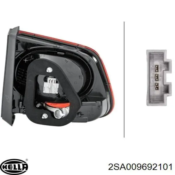 Фонарь задний правый, внутренний Depo/Loro/Abakus 4411317RLDUE цена, от 35.13 USD